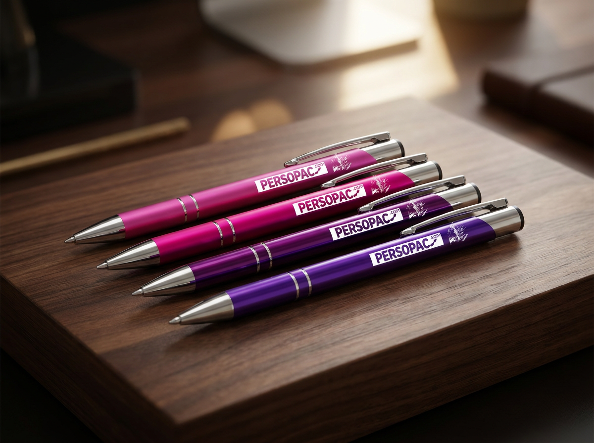 100 pcs Personalized Metal Ballpoint Pens – Custom Logo & Text Engraving included (Kopia)